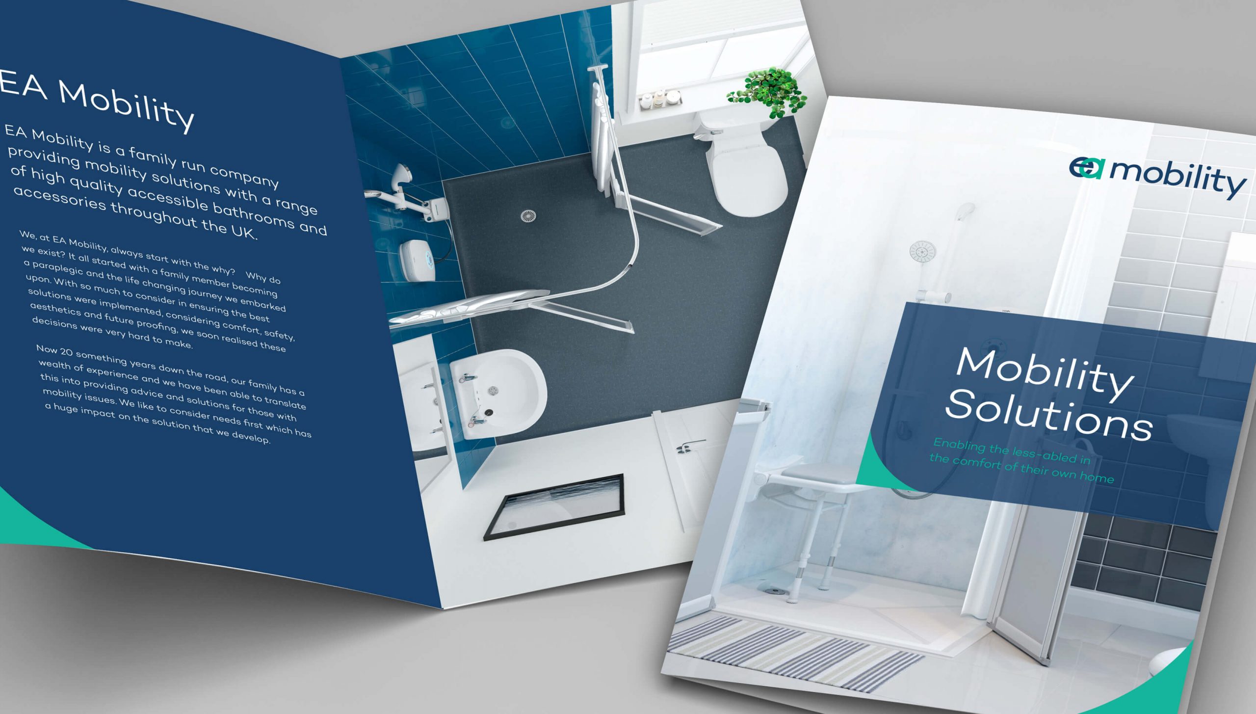 Folder design for EA Mobility branding